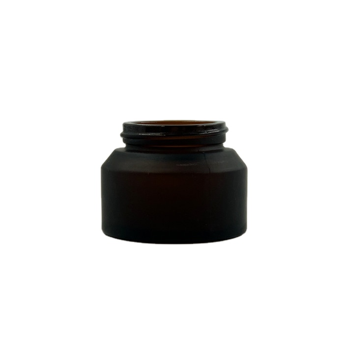 luxury empty cosmetic containers cosmetic packaging glass cream jar with lid
