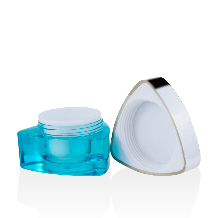 luxury eye cream jar 15ml triangle acrylic cosmetic jars