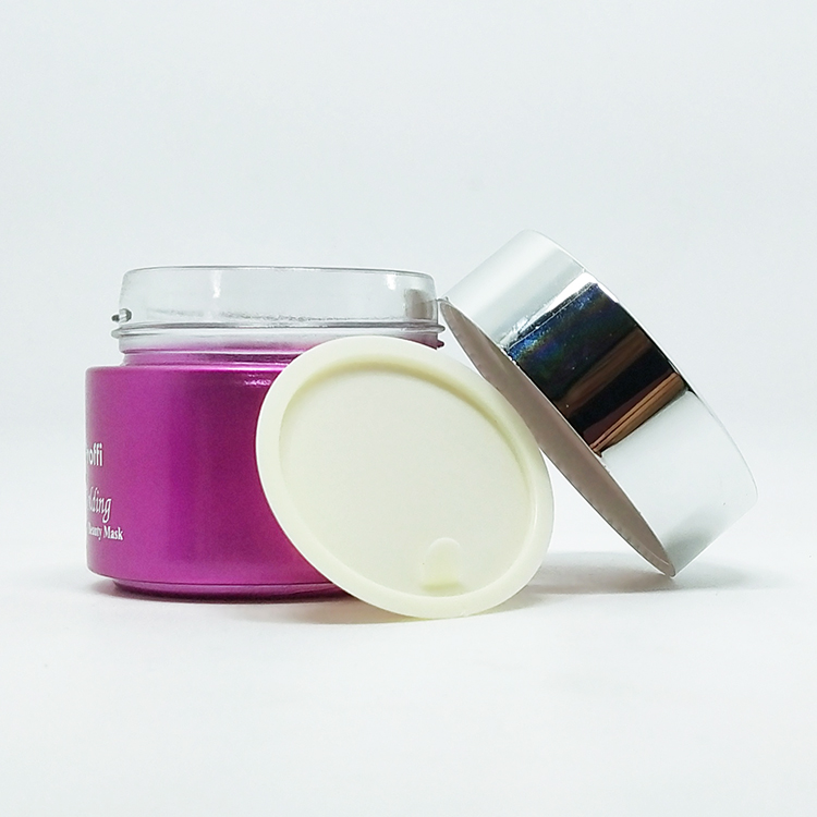 luxury face cream frosted glass jar empty matte white jar 100g skincare glass packaging