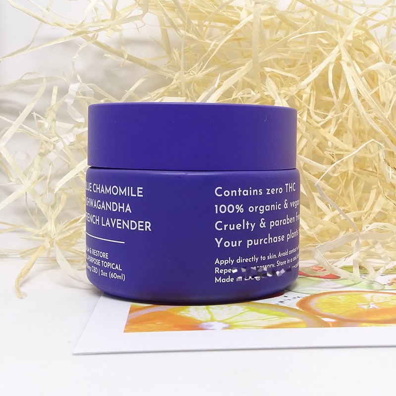 luxury face mask  packaging container round 50g cosmetics cream empty jar