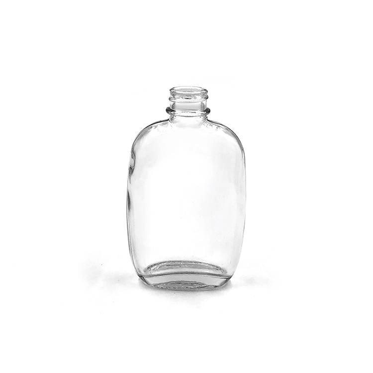 luxury flat square milk mango juice bottle 100ml glass bottle flat juice bottle