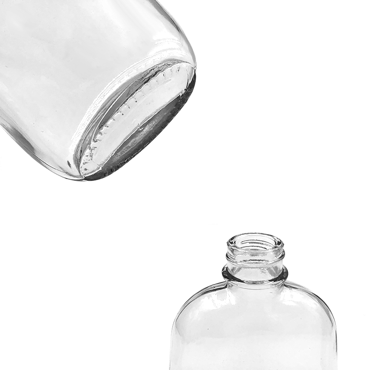 luxury flat square milk mango juice bottle 100ml glass bottle flat juice bottle