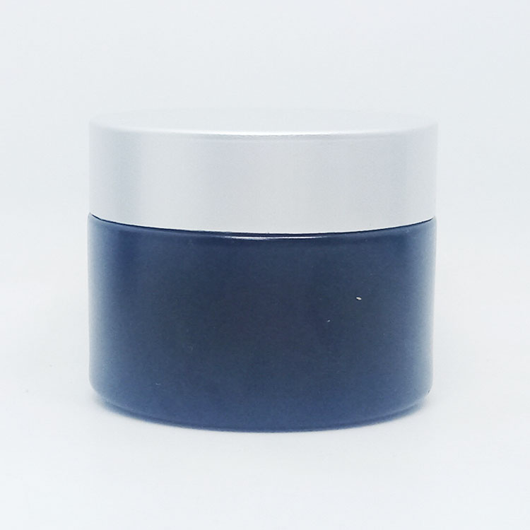 luxury frosted silk screen custom cosmetic jar for cosmetic packing