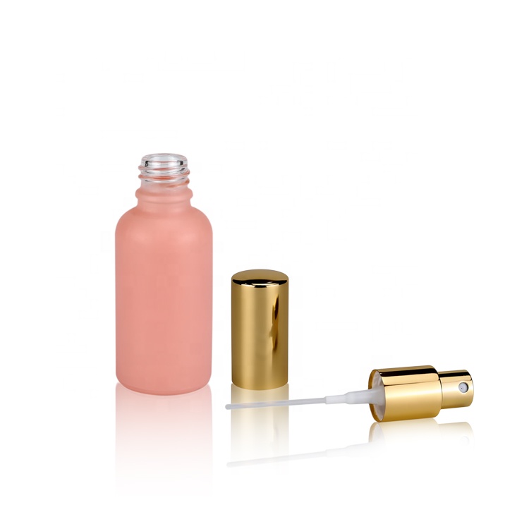 luxury frosted spray glass bottles essential oil empty bottles lotion bottles for cosmetic packaging and skin care packaging