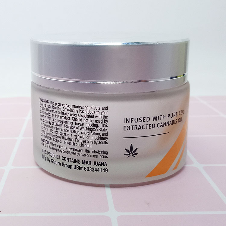 luxury glass cosmetic bottle  for cream packaging
