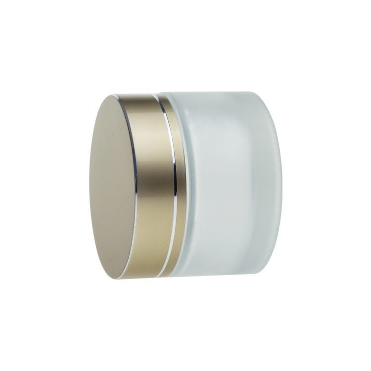 luxury glass cream jar 30 g 30 ml gold lid cosmetic jar