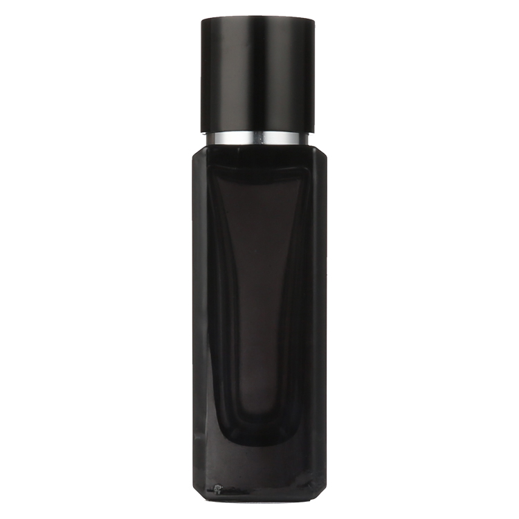 luxury glass empty wholesale black perfume bottle for sale