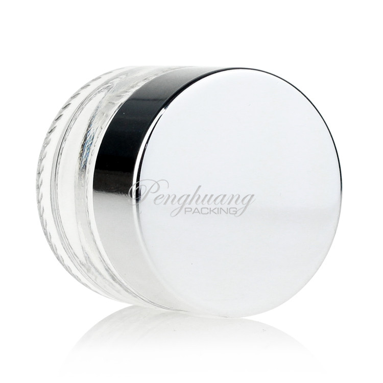 luxury glass jar 15ml cosmetic packaging jar 0.5oz cream jar 15g with cap