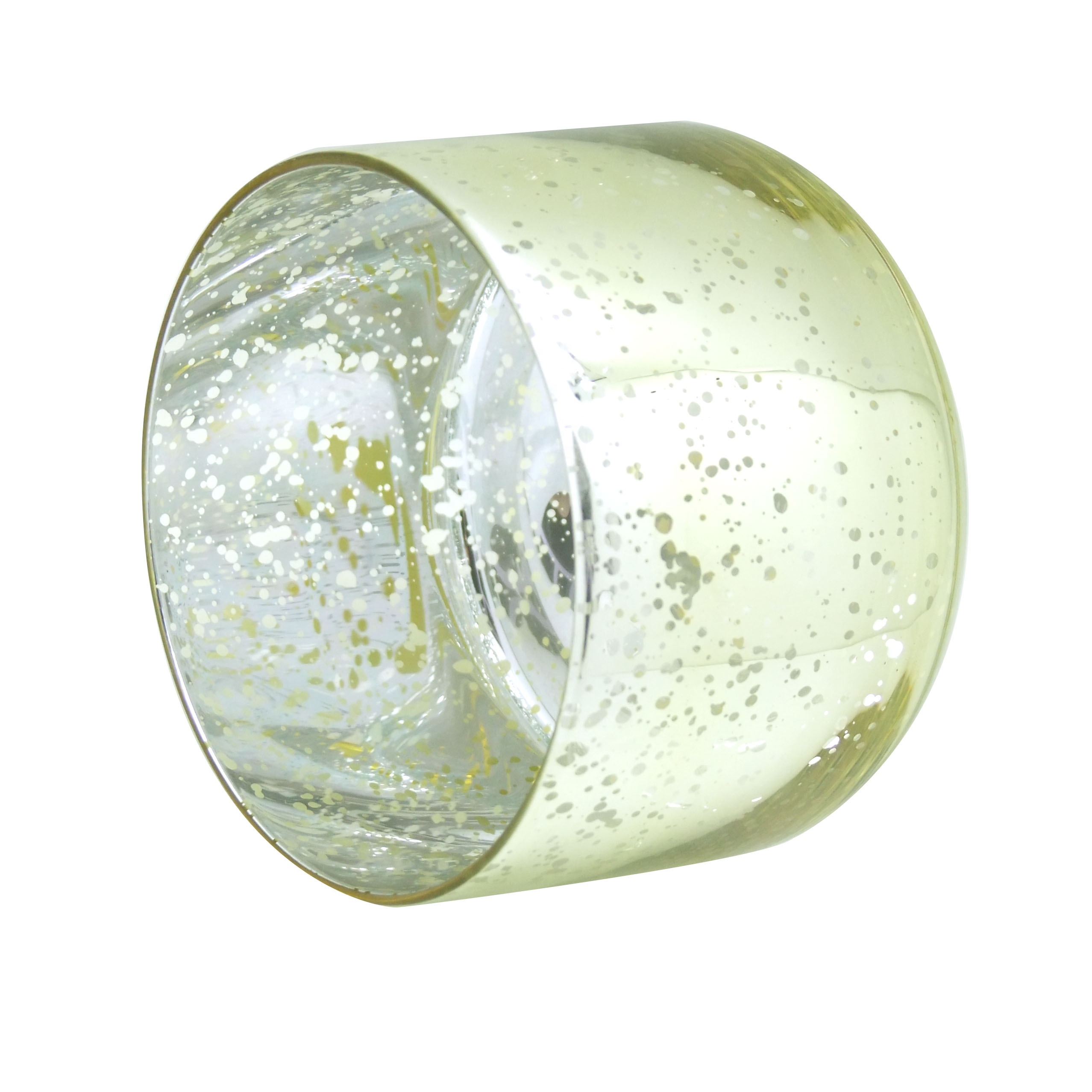 luxury glass jars 26oz gold and silver jar candle holders Haodexin