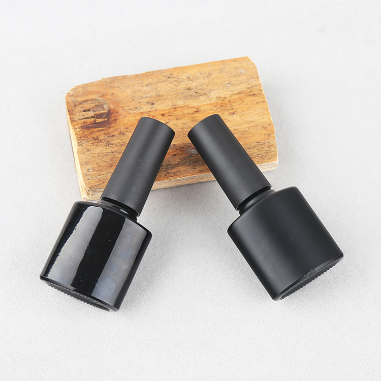 luxury glass private label rose gold clear gel nail polish bottle 15ml packaging