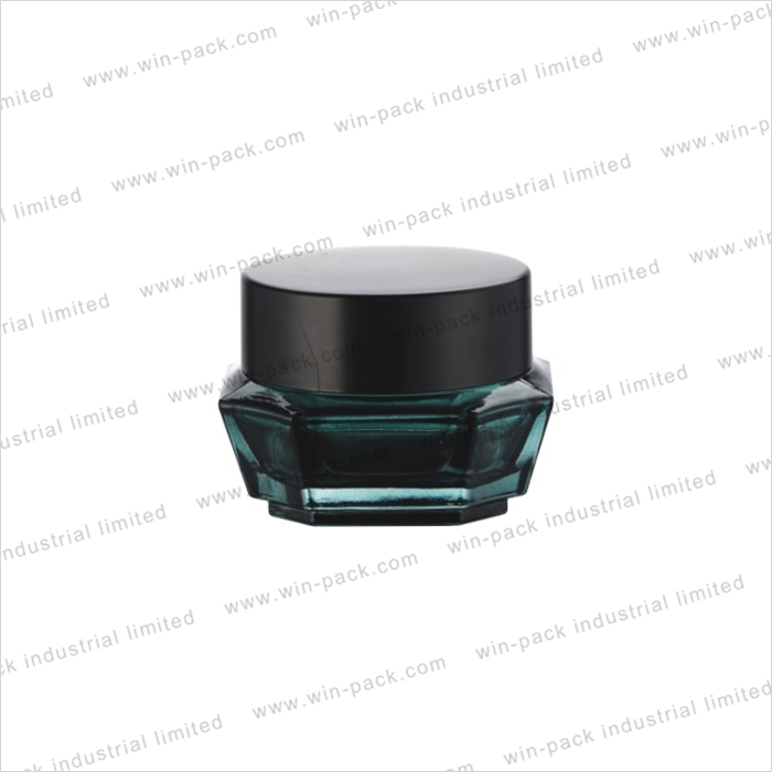 luxury gradient color cosmetic packaging glass face cream jar 30g 50g