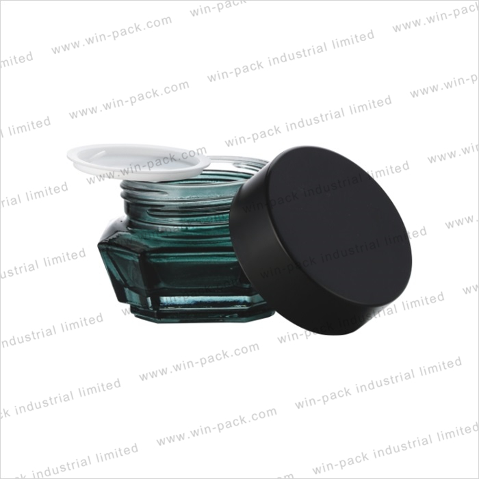 luxury gradient color cosmetic packaging glass face cream jar 30g 50g