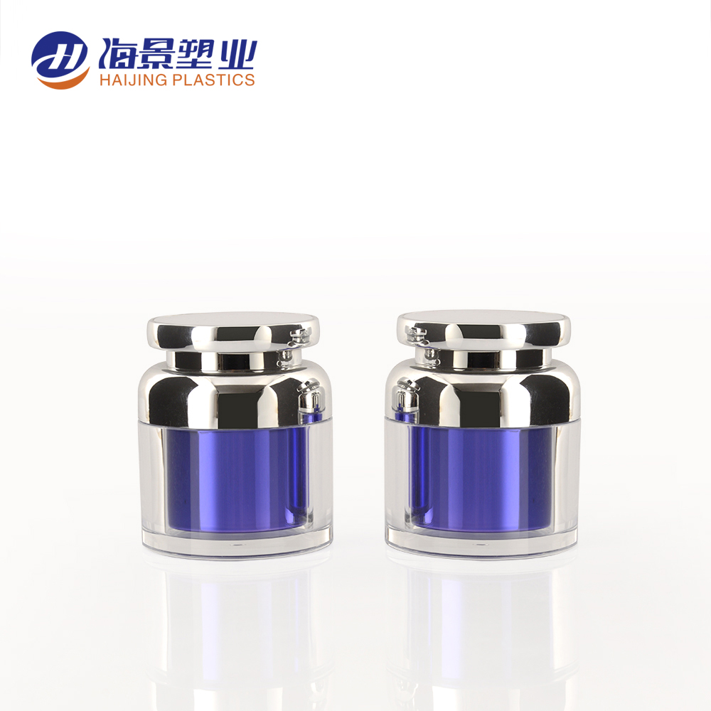 luxury jar premium acrylic empty face cream jar 30g 50g cosmetic container plastic body scrub jars