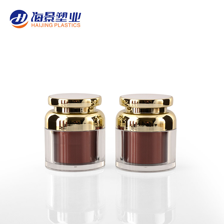 luxury jar premium acrylic empty face cream jar 30g 50g cosmetic container plastic body scrub jars