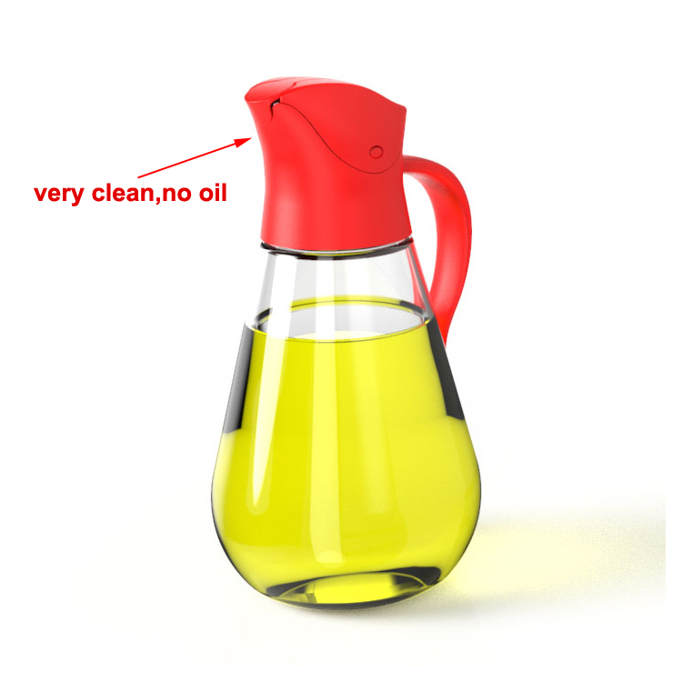 luxury kitchen empty 550ml automatic open cooking marasca square glass essential fancy olive essential oil dropper bottle