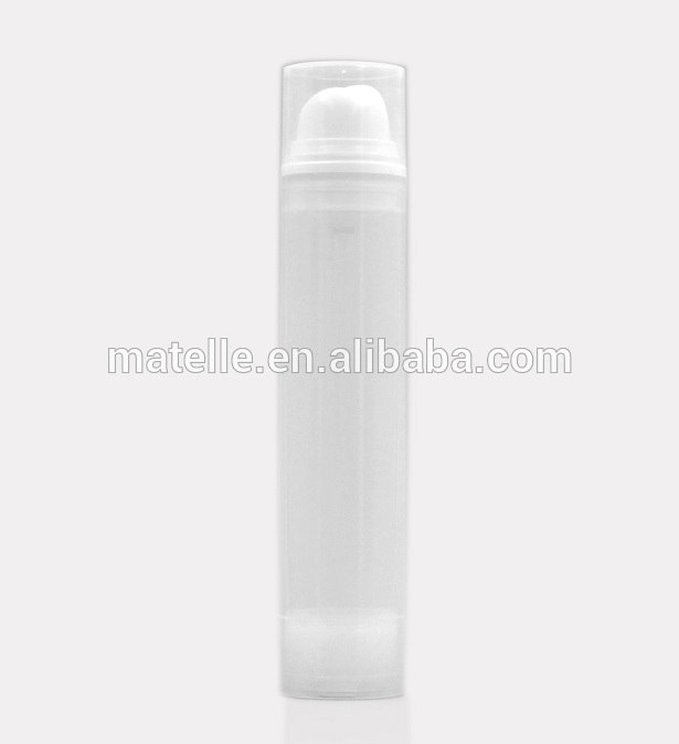 luxury lotion bottle with pump 50ml 80ml plastic unique color round cosmetic bottle set