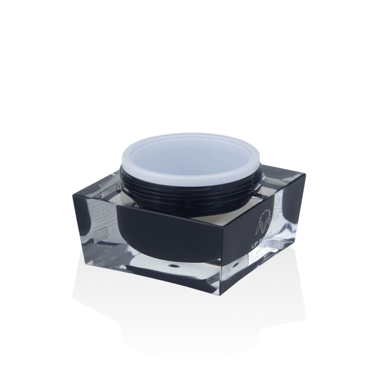 luxury matte cosmetic jar 15g 30g black glass cosmetic jar 50g for facial cream