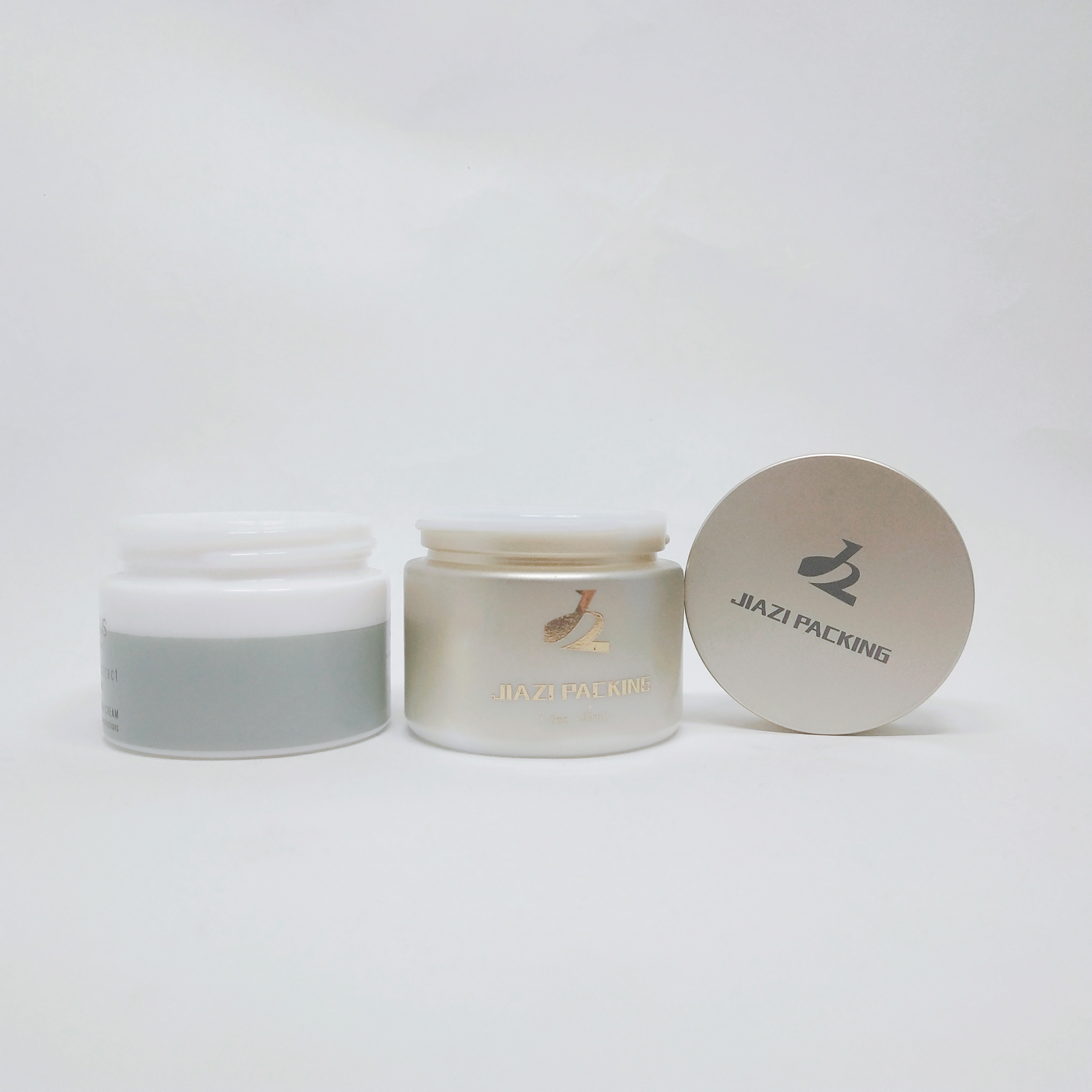 luxury packaginf 30ml 50ml porcelain white cosmetic glass jar