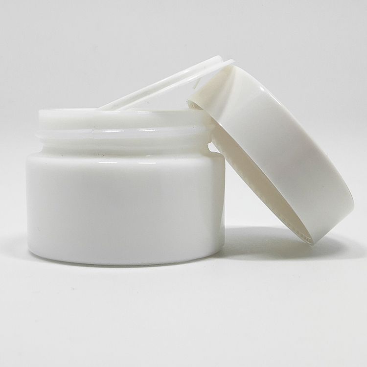 luxury packaginf 30ml 50ml porcelain white cosmetic glass jar