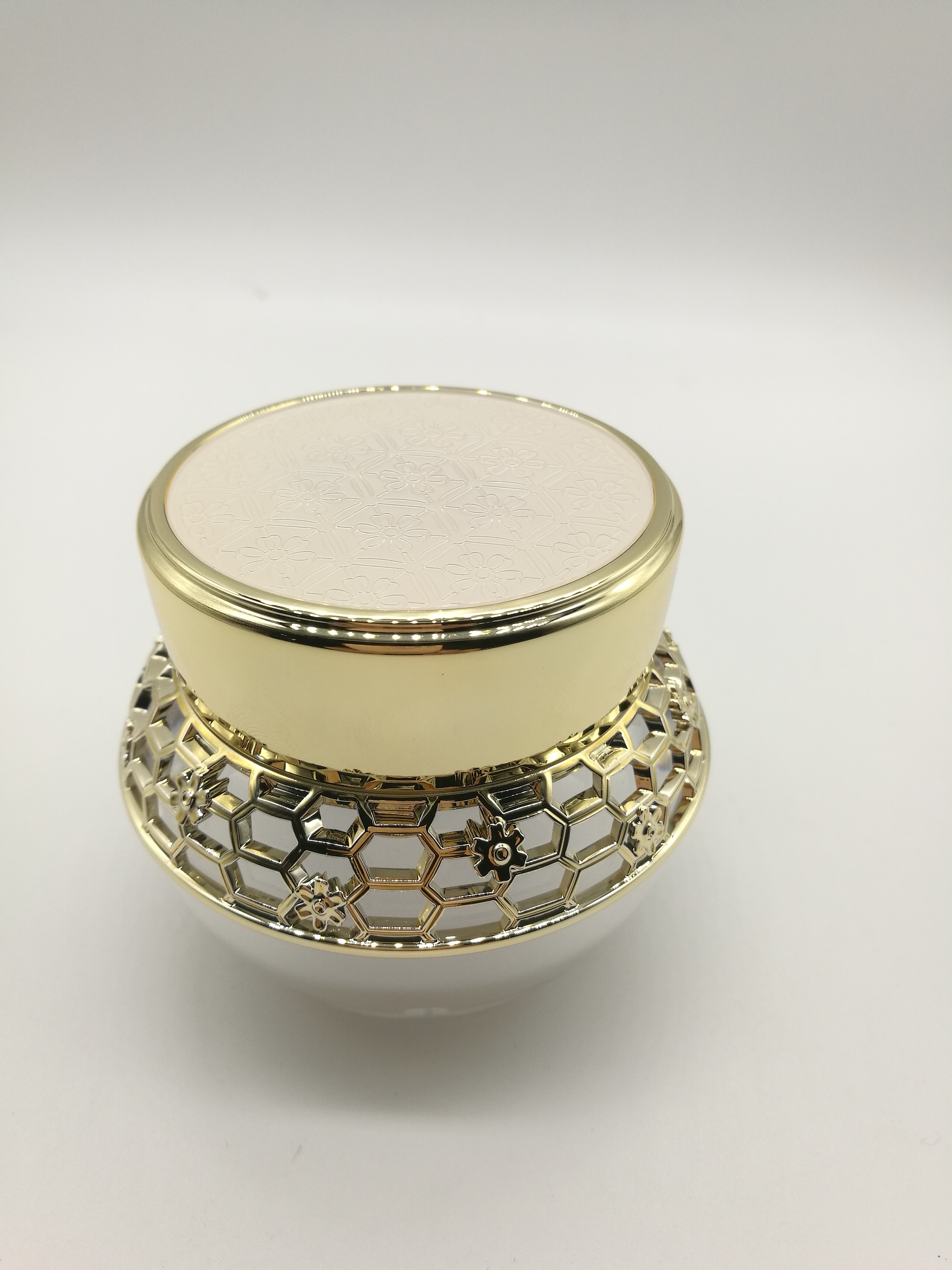 luxury peal white acrylic jar 15g/30g/50g/30ml/50ml/80ml/100ml 120ml cream jar container lotion bottle cosmetic jar