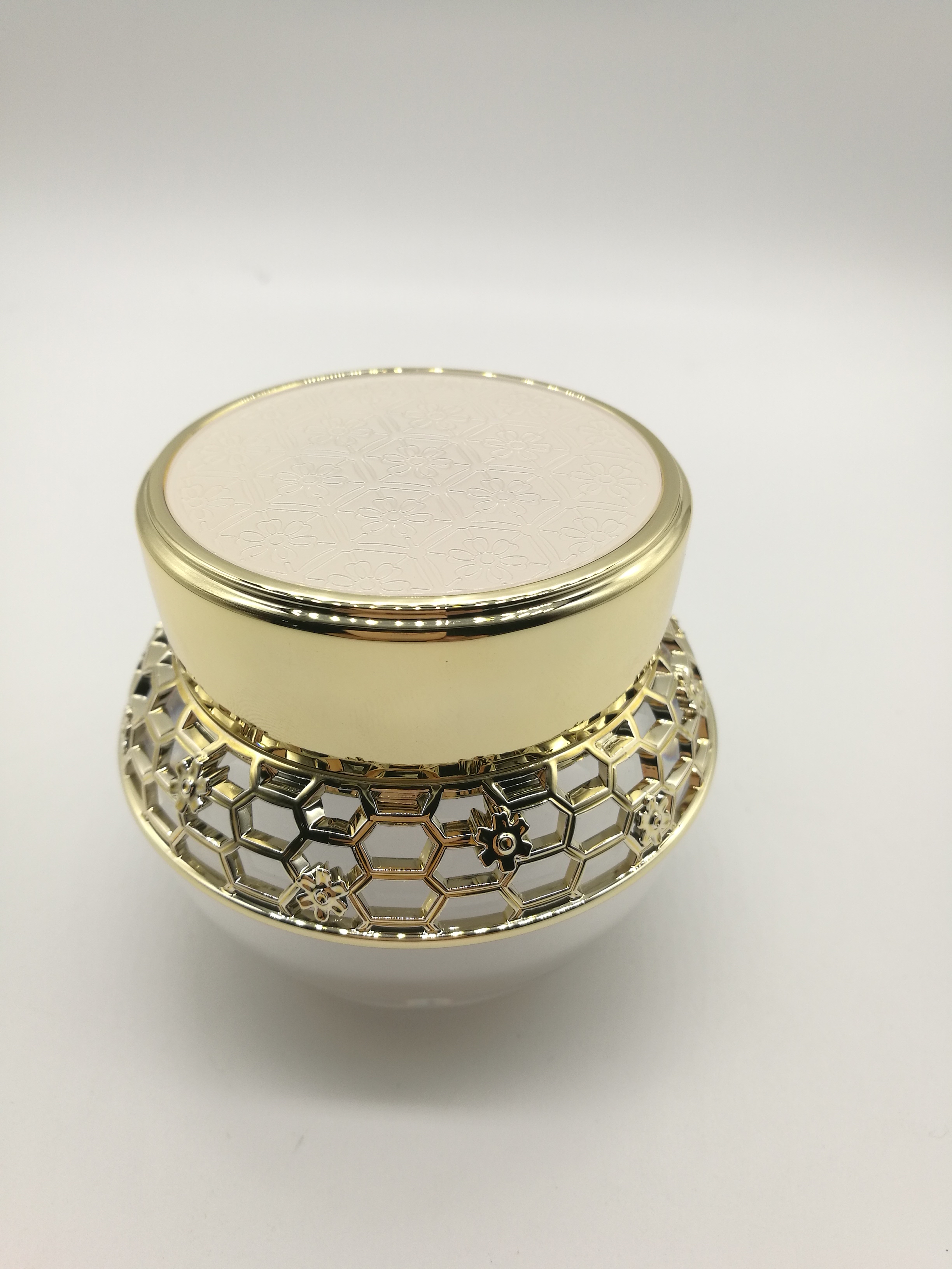 luxury peal white acrylic jar 15g/30g/50g/30ml/50ml/80ml/100ml 120ml cream jar container lotion bottle cosmetic jar