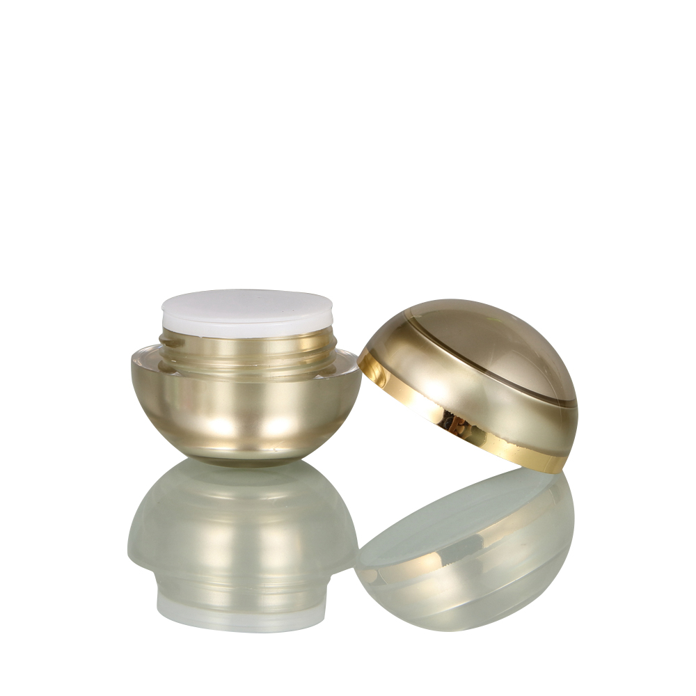 luxury plastic round ball cream jar cosmetic jars in stock