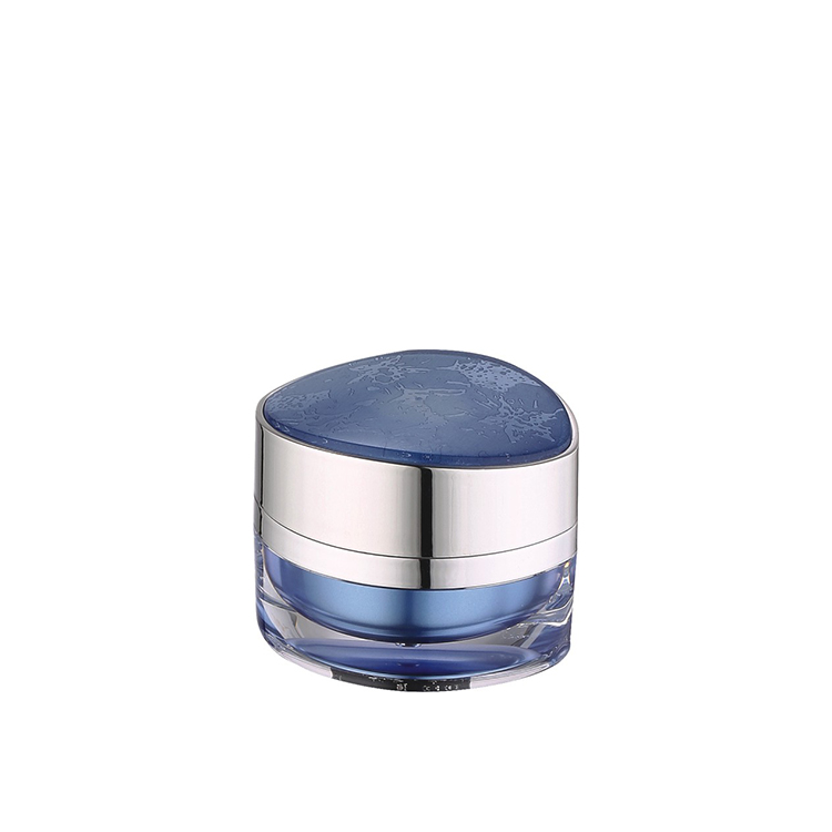 luxury plastic sealable cosmetic jar mini 5g 15g 30g 50g new design special triangle shape makeup acrylic jar cream packaging