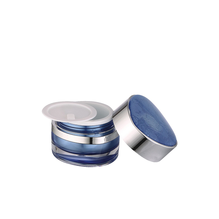 luxury plastic sealable cosmetic jar mini 5g 15g 30g 50g new design special triangle shape makeup acrylic jar cream packaging