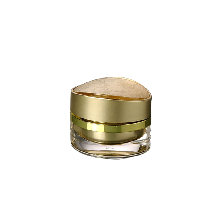 luxury plastic sealable cosmetic jar mini 5g 15g 30g 50g new design special triangle shape makeup acrylic jar cream packaging