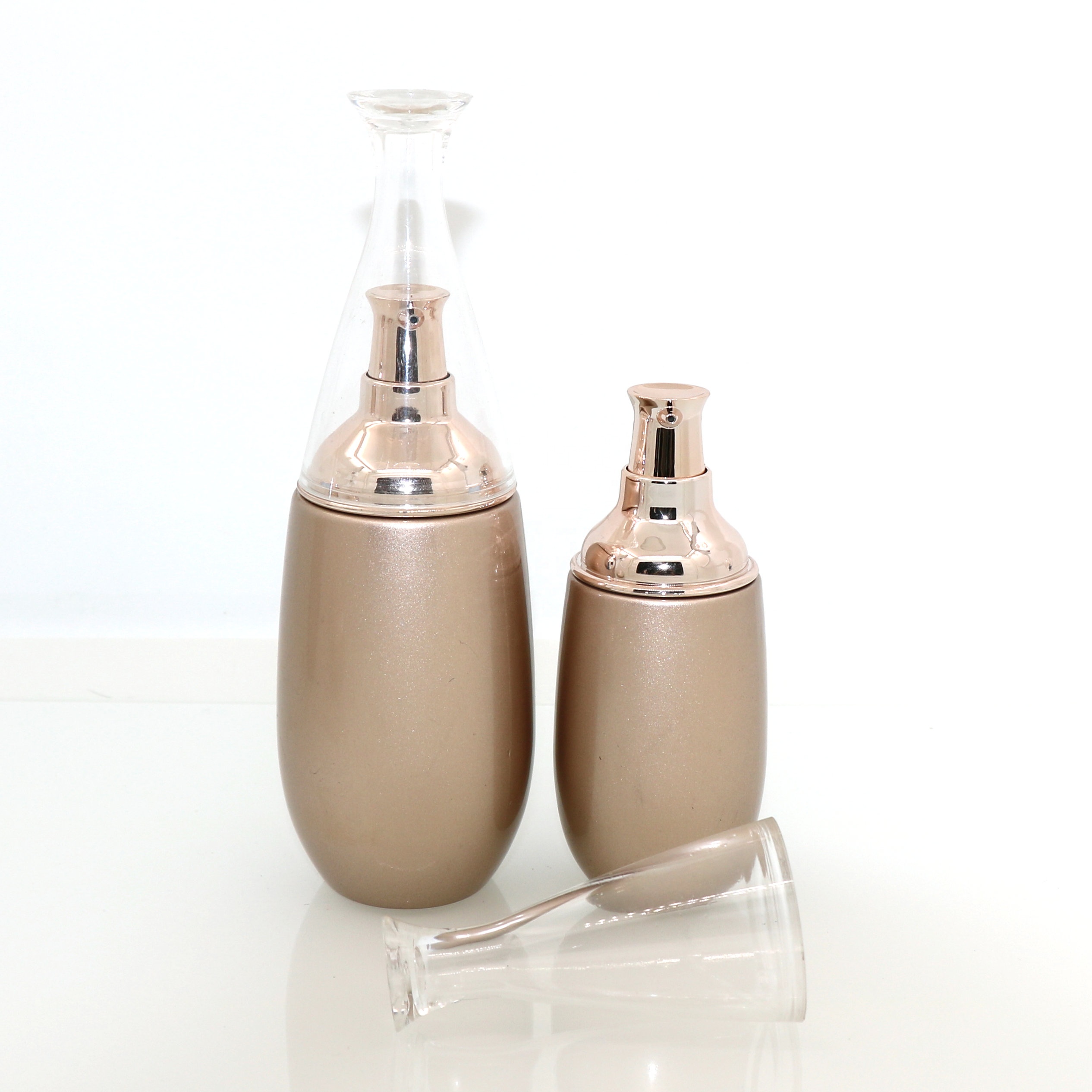 luxury pretty glass cosmetic jars and bottles set 30g 50g 40ml 100ml 120ml