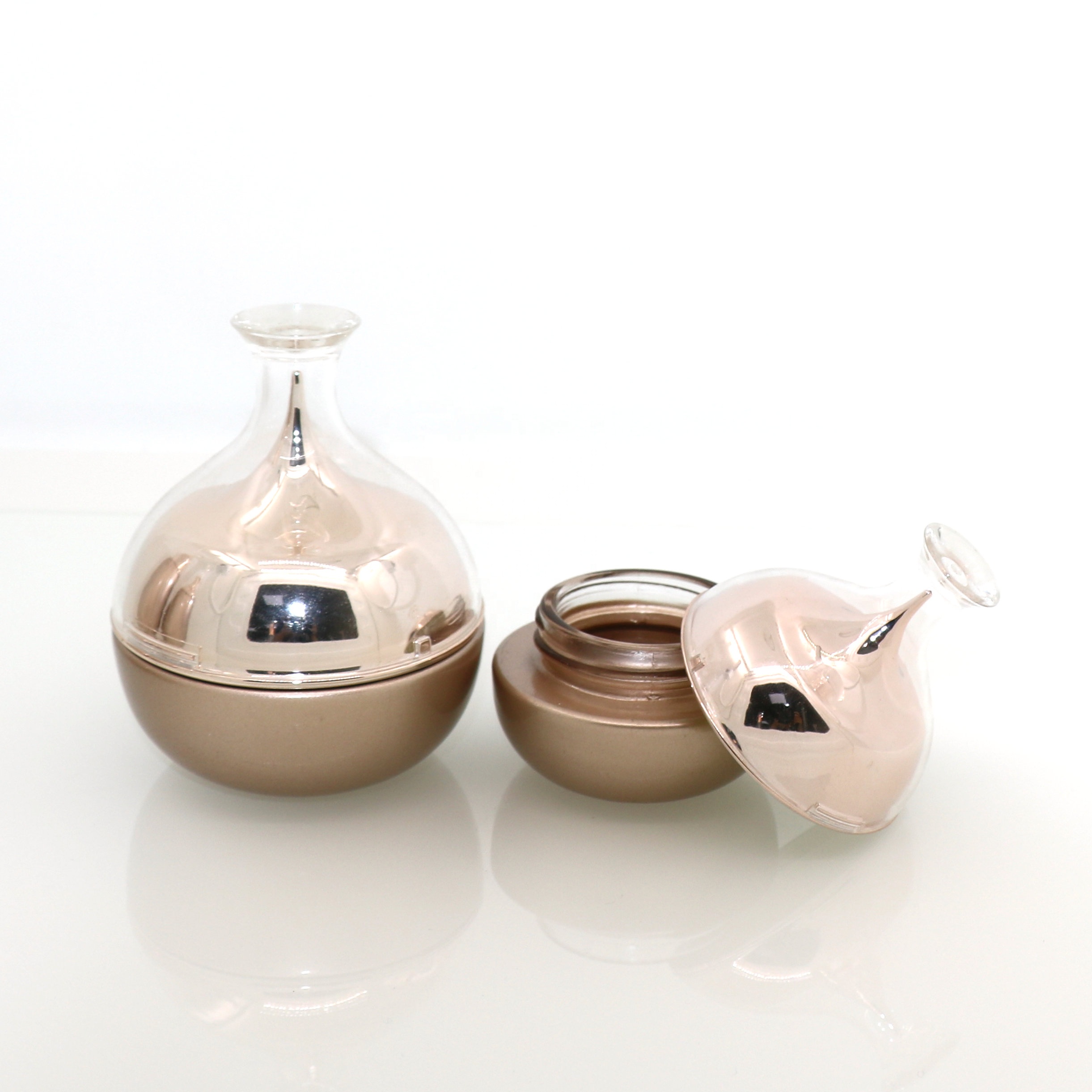 luxury pretty glass cosmetic jars and bottles set 30g 50g 40ml 100ml 120ml