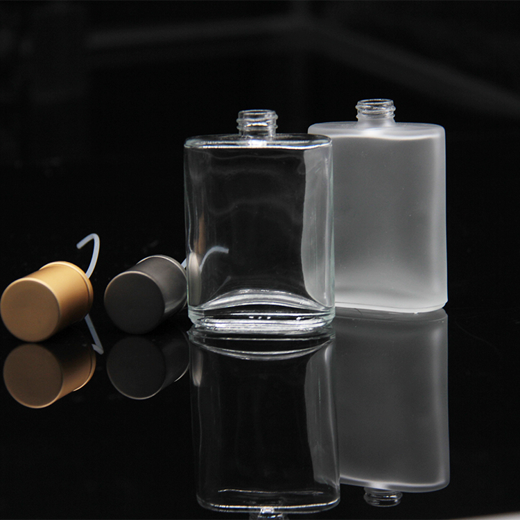 luxury refillable 100ml 50ml 30ml frosted clear perfume empty glass spray atomizer bottle