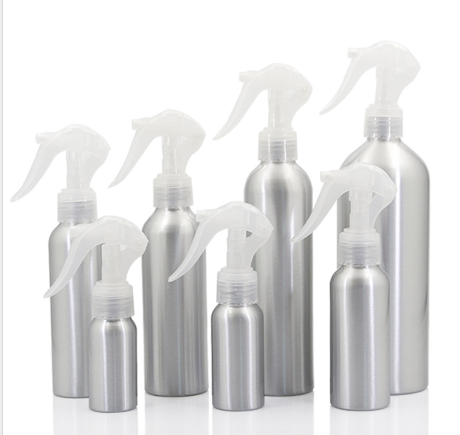 luxury shampoo lotion black pump cap aluminium bottle 100ml