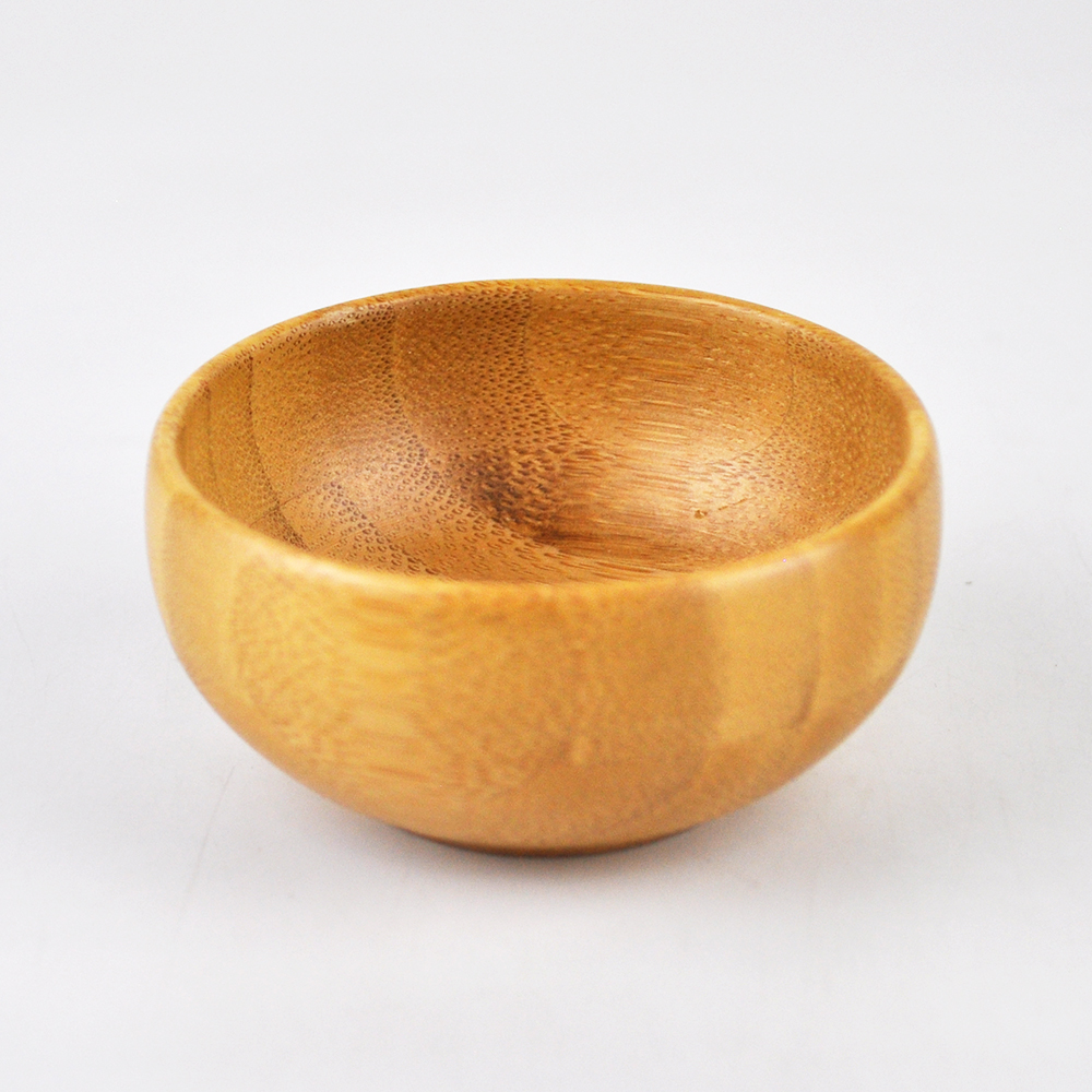 luxury small bamboo cosmetic containers packaging mask bowl with small spoon