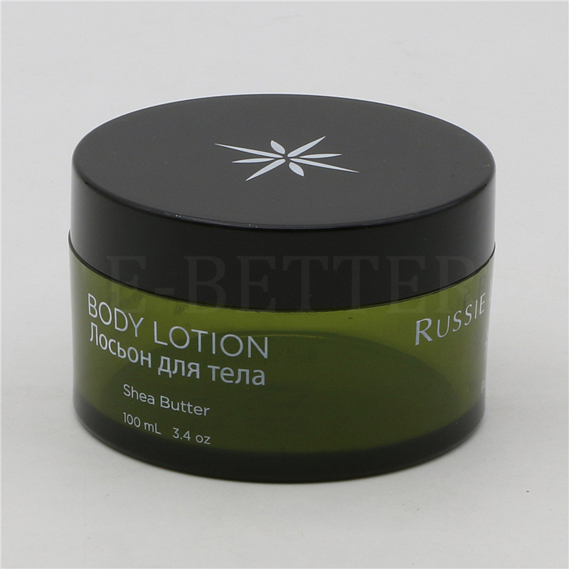 luxury transparent PET cosmetic cream jars 150ml for facial use