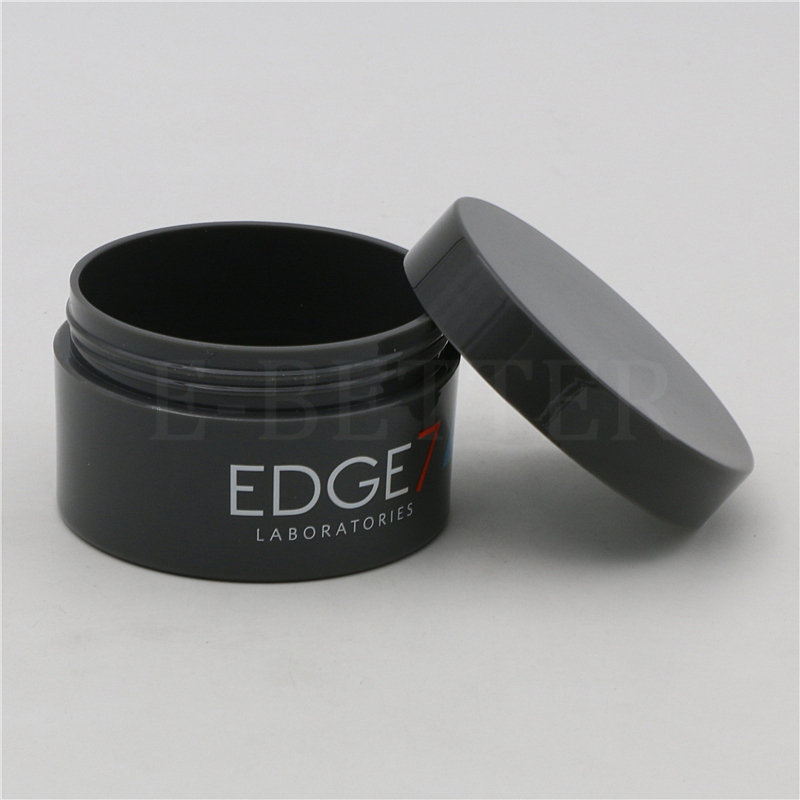 luxury transparent PET cosmetic cream jars 150ml for facial use