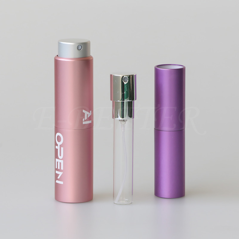 luxury twist up mini slim glass perfume spray bottle 8ml 10ml 15ml 20ml