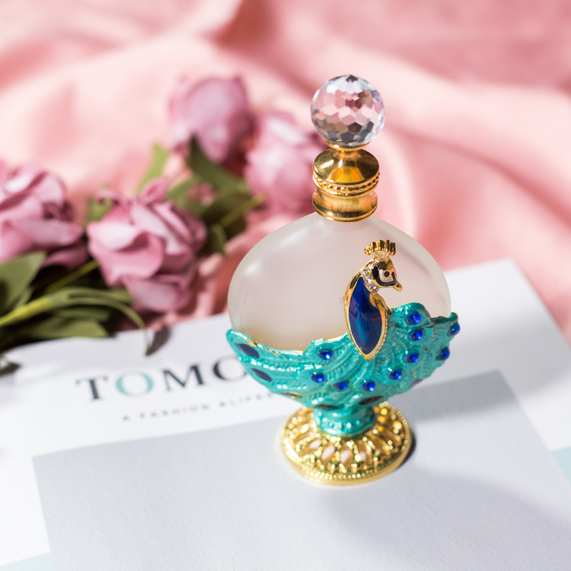 luxury unique perfume empty glass bottle custom gold for women m