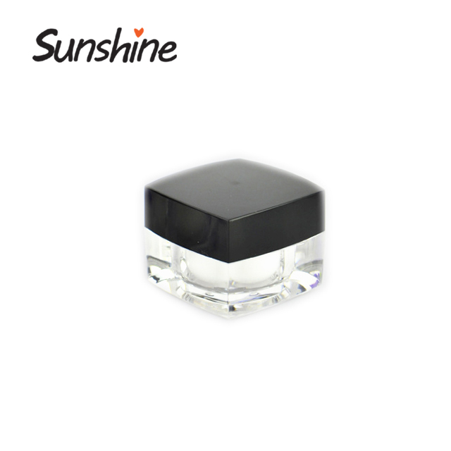 luxury wholesale 5g 10g acrylic cream jar for cosmetic packaging