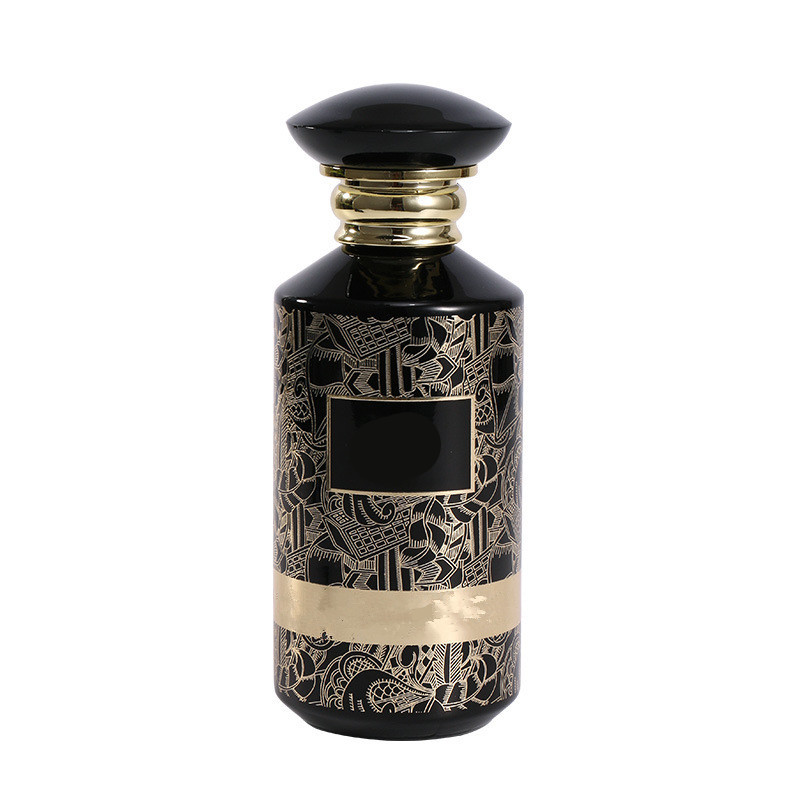 luxury wholesale in stock glass bottle perfume 100ml  round perfume bottle  empty glass perfume bottles