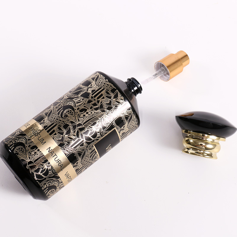 luxury wholesale in stock glass bottle perfume 100ml round perfume bottle empty glass perfume bottles