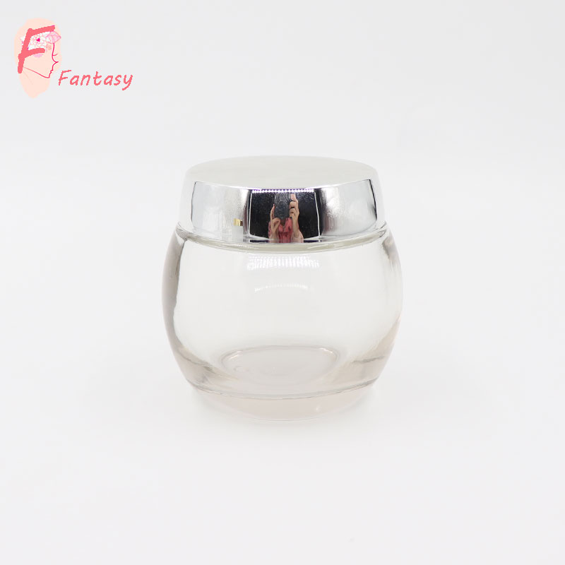 made in China spot stock quality unique ball shape frosted glass jar 4 oz glass cream jar with gold cap 120g cheap price