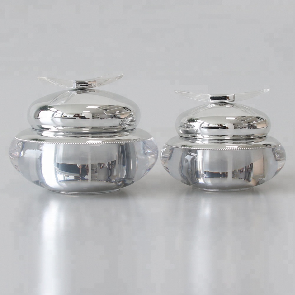 magnetic acrylic jar cosmetic creams packaging double wall plastic jar