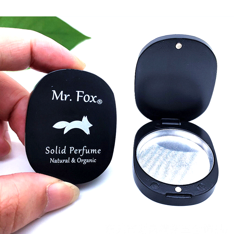magnetic refill lip balm container with mirror