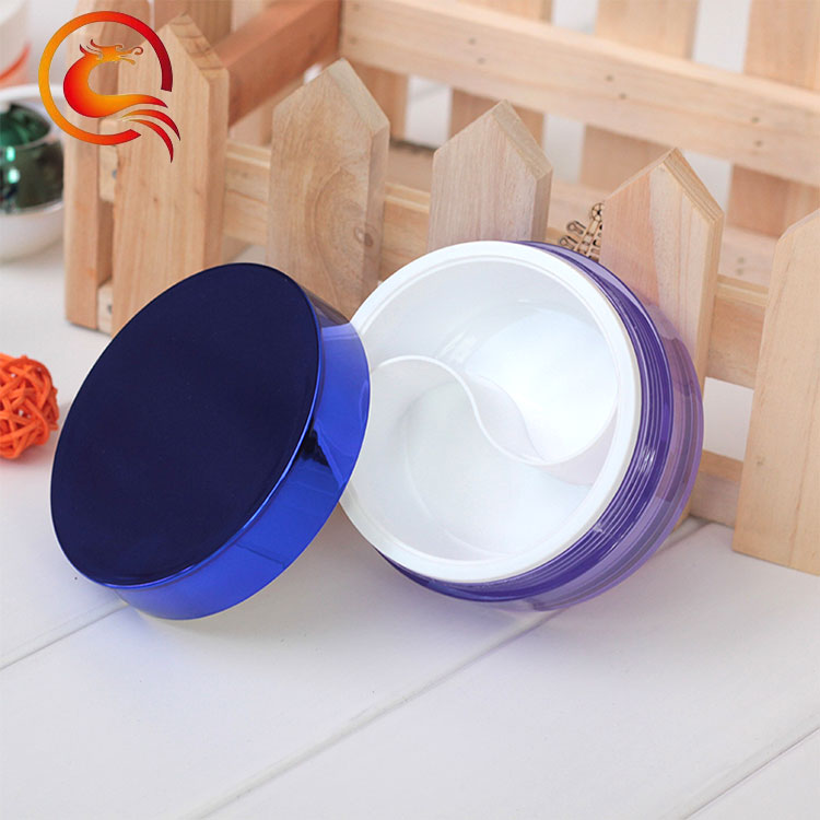 makeup cream lotion container pot plastic empty customized round cosmetic eye mask container jar