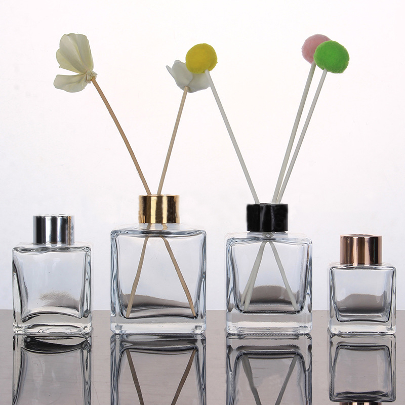 manufacturer 50ml 100ml 150ml aroma square empty glass reed diffuser bottle