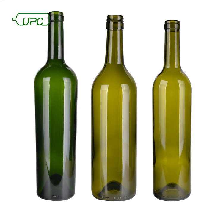 manufacturer custom brandy burgundy 750ml glass wine bottles