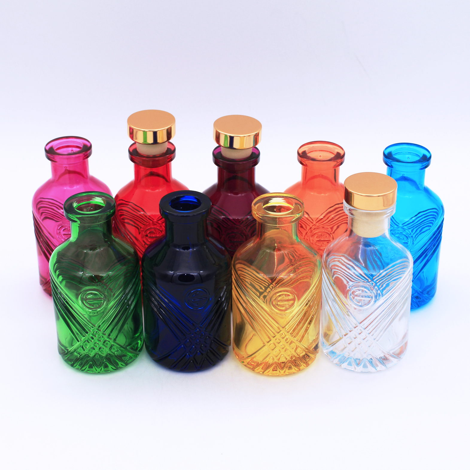 manufacturer empty luxury glass cosmetic aroma fragrance reed perfume diffuser bottle