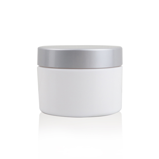 manufacturer hot sale product 8oz 250g clear round plastic white PETG jar with lid for cosmetic cream hair care also for spice