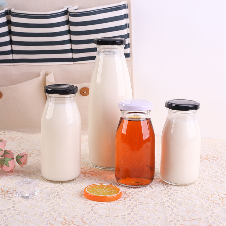 manufacturer supply 4oz 6oz 8oz 10oz 12 oz 16 oz 100ml 120ml 250ml 350ml 400ml clear round glass baby milk bottle for storage